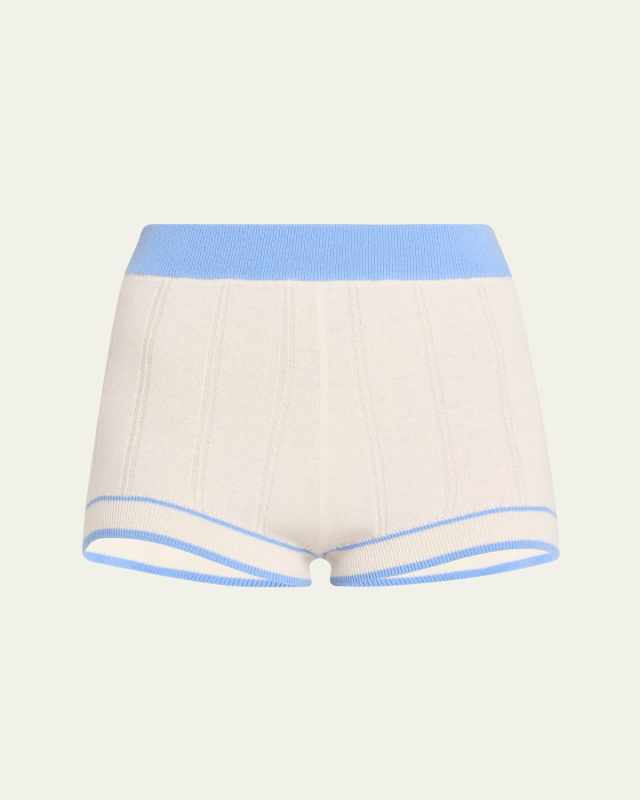 Racer Cashmere Shorts